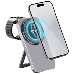 Green Lion Magstand Duo Qi2 Wireless Charger 15W - Gray
