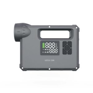 Green Lion JX-84 12V Jump Starter - 4L Gasoline, 3L Diesel Engines, 16000mAh - Grey