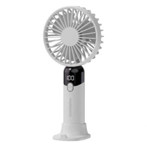 Porodo lifestyle handheld Fan With Led Display - Black