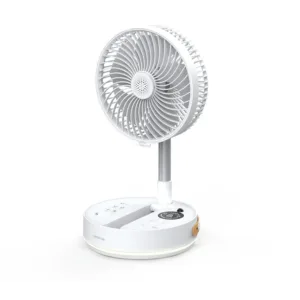 Green Lion ROVIO 8" Folding Fan- White