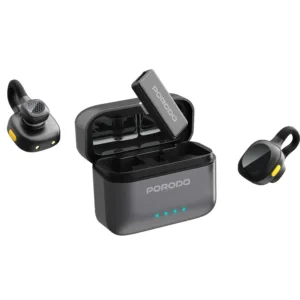 Porodo Movo Lavalier Microphone with 4-5H Battery Life+ Apple & Type-C