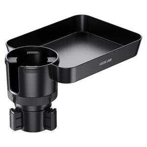 Green Lion MULTI-FUNCTION Car Cup Holder Tray - Black