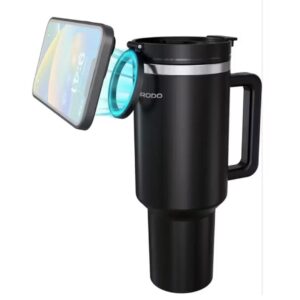 Porodo Lifestyle Hydrate & Hold MagSafe Phone Holder 40oz Tumbler with Handle
