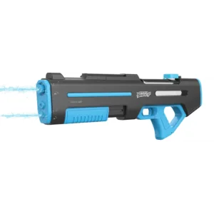 Green Lion GN65-Dual Nozzle Water Gun Electric & Manual Shooting - Black