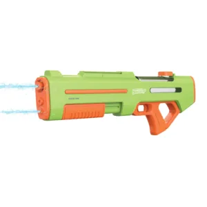 Green Lion GN65-Dual Nozzle Water Gun Electric & Manual Shooting - Green