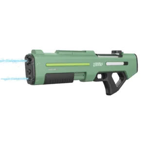 Green Lion GN65-Dual Nozzle Water Gun Electric & Manual Shooting - Dark Green