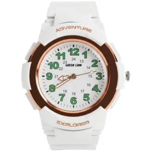 Green Lion EXPLORER Kids Analog Watch - White