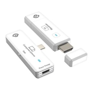 Powerology Wireless HDMI Receiver and Type C Transmitter - White