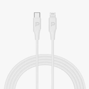 Powerology MFI Lightning to USB-C TPE Jacket Over-Molded Cable 1.2 Meter - White