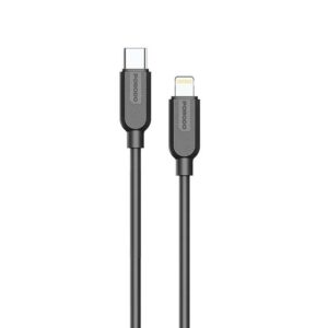 Porodo Silicone Cable Type C-Iphone 27W 1m -  Black