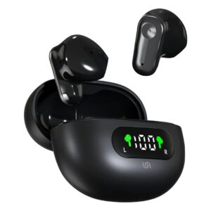 Porodo Soundtec TWS Semi In ear 150mAh Battery Led Display - Black