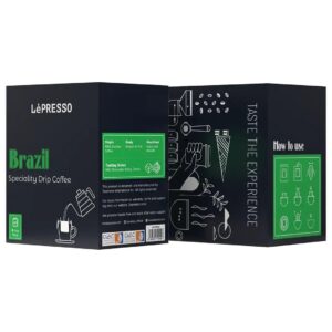 LePresso Brazil Speciality Drip Coffee (Pour Over Packs)