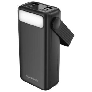 PORODO Lara 30000mAh CVATOP NOVED POWERBANK TYPEC INPUT*5V/206A, TYPEC OUTPUT*5V/3A