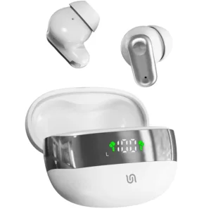 Porodo Soundtec TWS In ear with 5 hours Working Hours Led Display - White