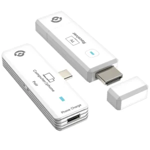Powerology Wireless HDMI Receiver and Type C Transmitter - White