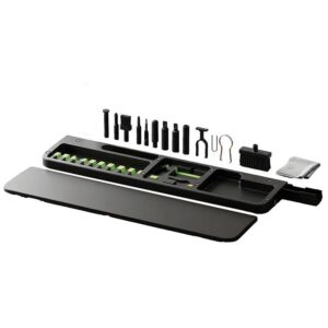 Porodo Blue 22-in-1 Compact Keyboard Wrist Rest with Cleaning Kit