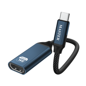Master Braided USB-C to HDMI Female Adapter, 8K60Hz - Black