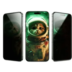 Green Lion Picasso 3D Privacy Glass With Alignment Tray iPhone 16 Plus - Black
