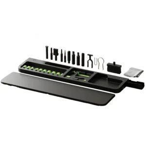 Porodo Blue 22-in-1 Compact Keyboard Wrist Rest with Cleaning Kit